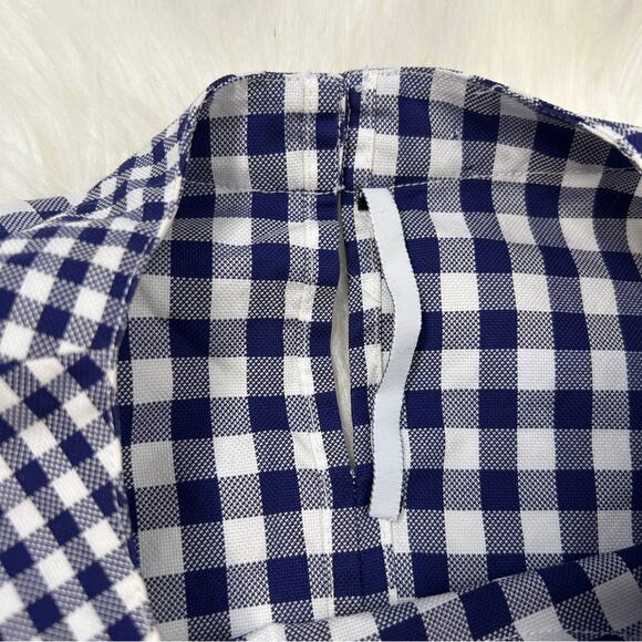 ROSETTA GETTY Gingham Blouse Womens Size 2 Picnic French Girl Cottage Retro Chic - Picture 8 of 12